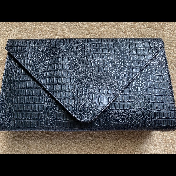Handbags - NWOT Clutch Purse-Black- Snap Front Closure